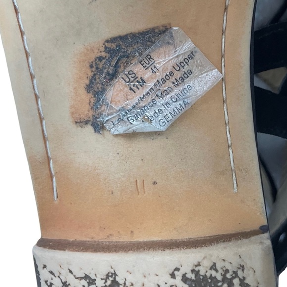 Sam Edelman Gladiator Black Suede Sandals EUC Size 11 - Picture 12 of 13